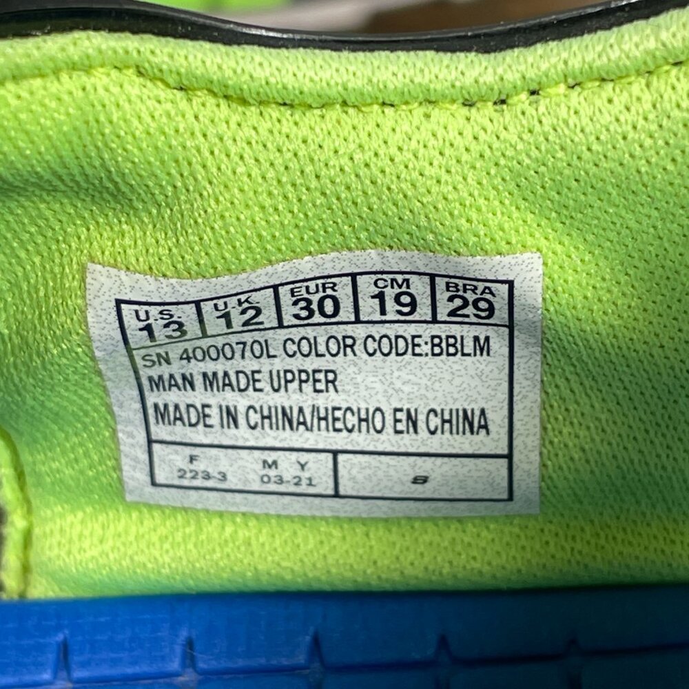 Skechers Mega Craft Little Boys Size 13 Shoes Black Blue Lime Adventure Sandals - Picture 14 of 14